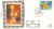 1989 BS7 Flowers ROSES LTD EDITION Benham Sm Silk Stamp Cover refF579