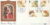 Christian Heritage Year DURHAM 1984 Madonna Child silk Christmas stamps cover refD167
