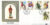 IRISH GUARDS silk picture British Forces Postal Service postmark 1983 stamps cover refD170
