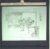 ETCHING LINE DRAWING OF Chinese Art Dealers Shop VINTAGE GLASS LANTERN SLIDE