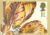 TULIPA painting by GD Ehret Postcard special FLYING FLOWERS 1997 hand stamp postmark refE210