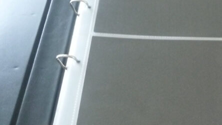 FIRST DAY COVER ALBUM 2 POCKET LEAVES / PAGES WITH 4 HOLE MARGIN