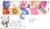 1997-01-06 Greetings Stamps Flowers Royal Mail FDC Bureau A458